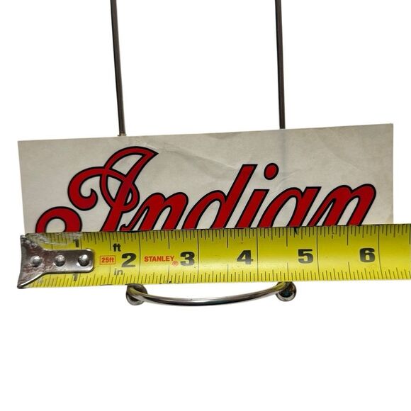 MOTORCYCLE TANK RED SCRIPT DECAL STICKER - INDIAN MOTORCYCLE Co. - 6” - NOS - Picture 3 of 3